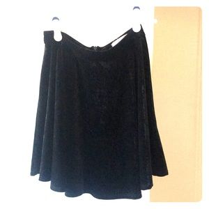 Black Velvet Skirt